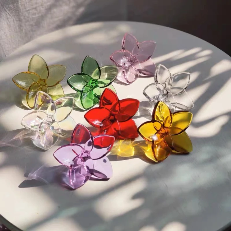 

Цветочные украшения Lucite, украшения для дома, украшения из прозрачных кристаллов, украшения для дома
