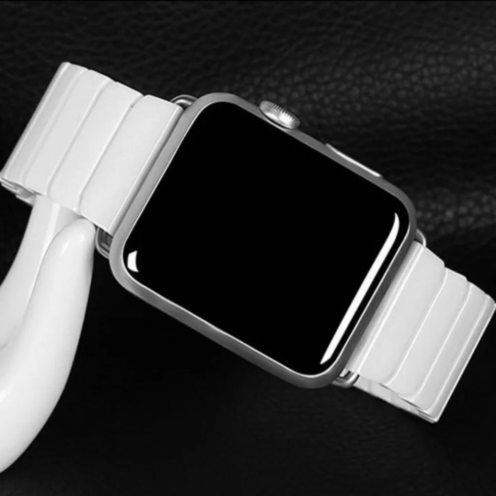 

Ceramic Strap for Apple Watch Band 46mm 42mm 45mm 44mm 42mm Ultra 49mm 38 40mm 41mm Watchbands for iWatch Series 10 9 8 7 6 5 SE