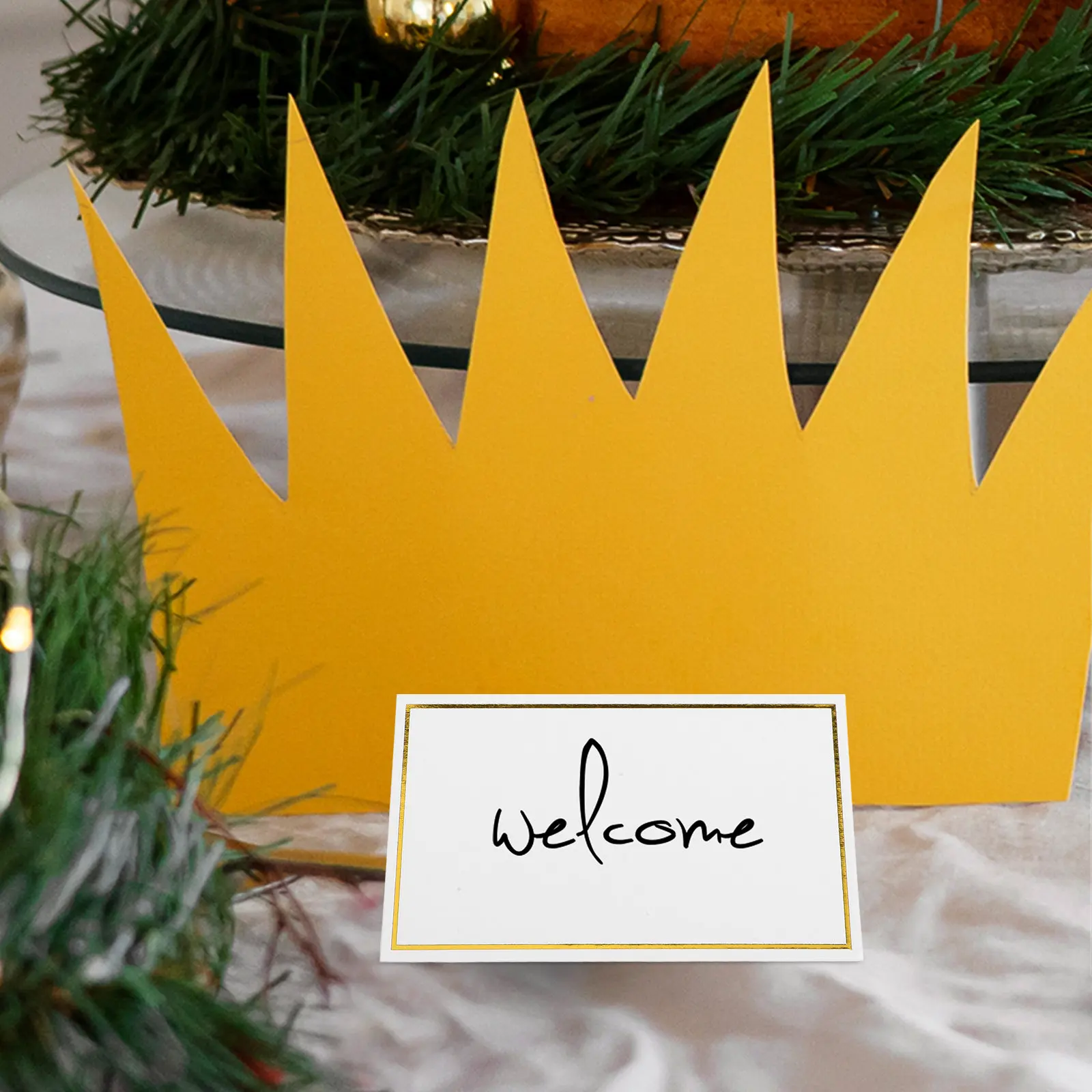50Pcs Gold Foil Table Place Cards Chic Tent Foldable Name Cards for Wedding Tables Seating Arrangement and Event Decor