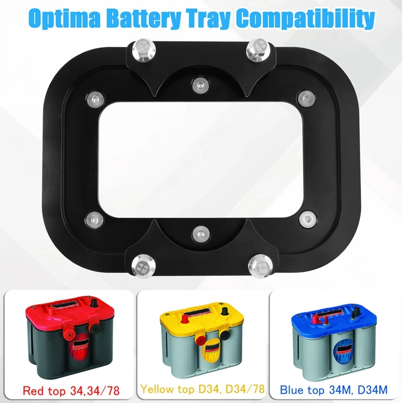 Super Sale For Optima D34 Billet Aluminum Battery Relocation Tray Mount Bracket