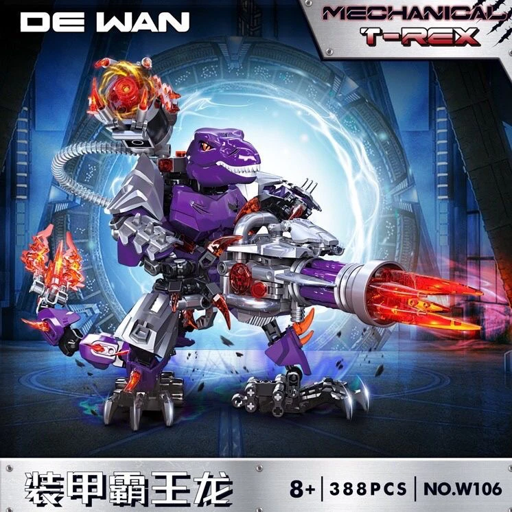 DIY MOC Biochemical Series Mech Dinosaur Building Blocks
