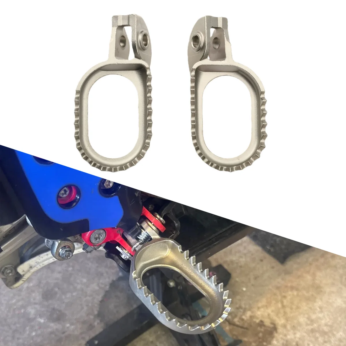 

For Husqvarna 125-501 TE FE FC 2017-2023 For KTM 125-500 XC XCF SX SXF EXC EXCF XCW Motorcycle Move back 3MM Foot Pegs Footrest
