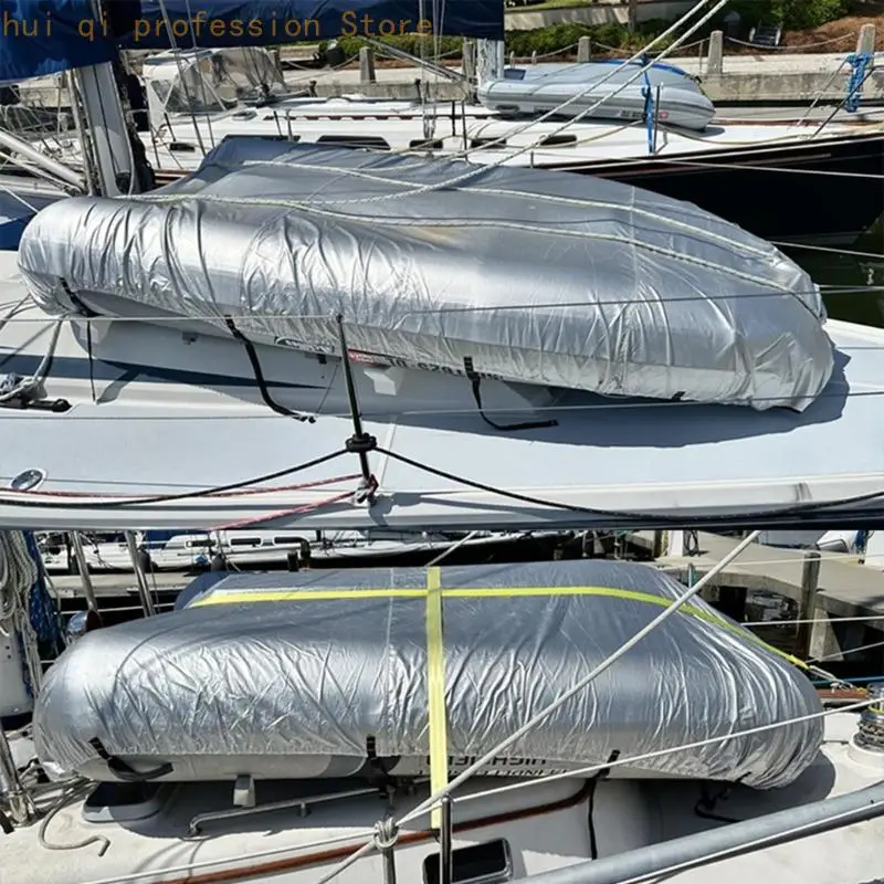 Heavy Duty 210D Oxford Fabric Cover for Inflatable Boats & Kayaks Featuring Double Stitching for Enhanced Durability H8WE
