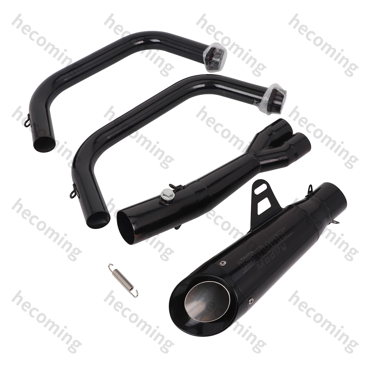 US Stock Motorcycle Exhaust Full System Pipe For Kawasaki Vulcan S650 VN650 EN650 650S Slip on Muffler Modified Escape Moto