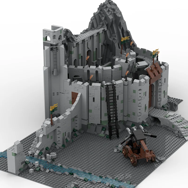 3126 pçs moc filme lotr helm castelo profundo medieval modularidade blocos de construção arquitetura tijolos brinquedos crianças presentes natal