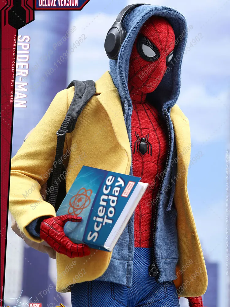 HOTTOYS HT MMS426 1/6 Men Soldier Spider Man Back to School Season Marvel Super Hero Full Set 12'' Action Figure Collectible Toy