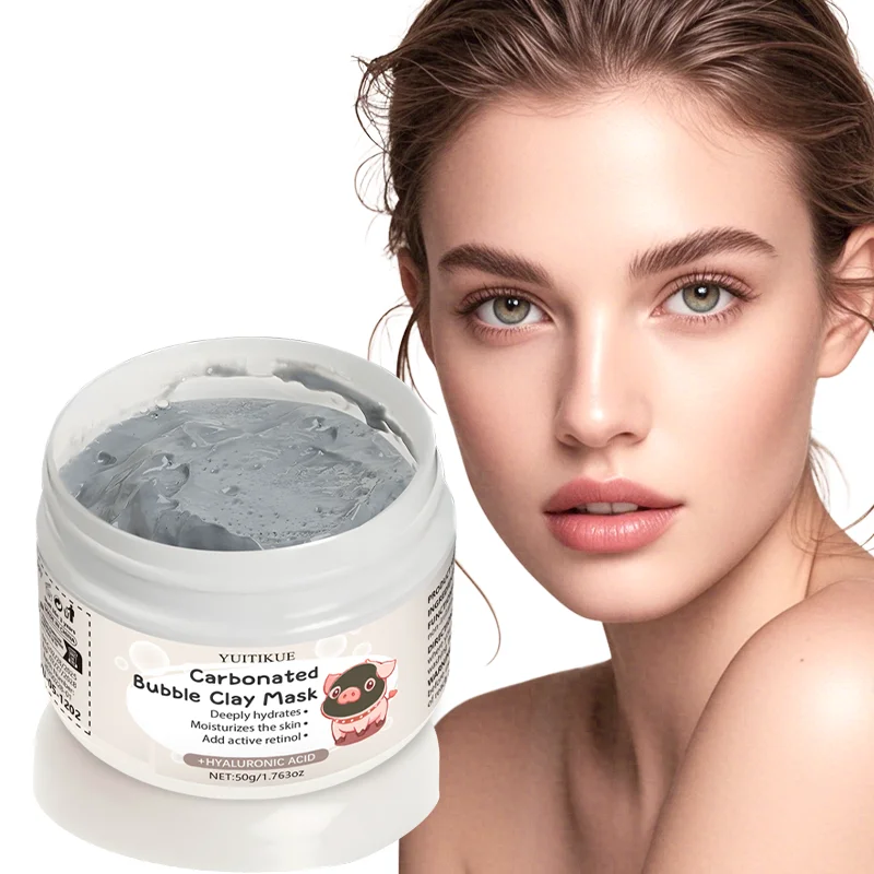 50g Masker Lumpur Berkarbonasi - Bentonite Clay Mask ulasan dan harga
