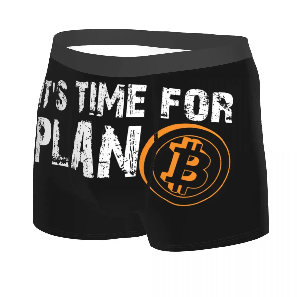 Custom Funny Bitcoin Boxers Shorts Men BTC Original Recipe Cryptocurrency Crypto Blockchain Geek Briefs Underwear Underpants