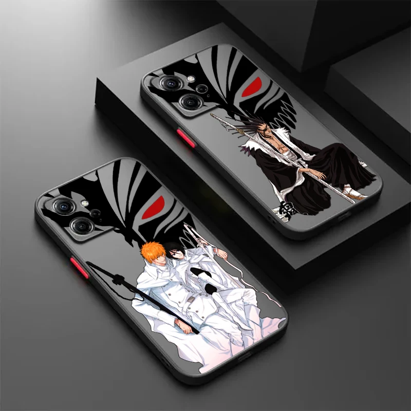 B-Bleach Art Cool Fashion Frosted Translucent For Redmi 8 8A 9A 9C 9AT 9 9T 10X 10A 10C 10 11A 12C 12 13C 5G Cover Phone Case