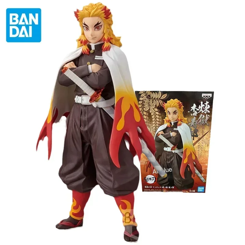 

Фигурки героев аниме Bandai, подлинные рассекающие демонов, Rengoku Kyoujurou, Коллекционная модель, украшения, куклы, игрушки, подарки для детей