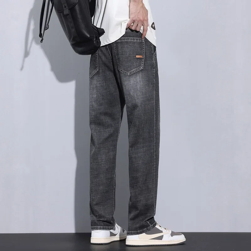Jeans Men Straight Leg Loose Classic Simple Fashion Comfortable Casual Pants Men Adult Gentleman Comfortable Loose Advanced
