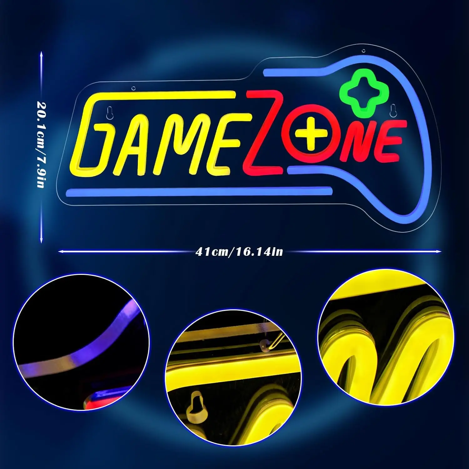 منطقة الألعاب النيون تسجيل ألعاب Led ضوء النيون في سن المراهقة الصبي ألعاب المنزل حفلة غرفة المعيشة غرفة نوم بار ل جدار ديكور USB الطاقة هدية لصبي