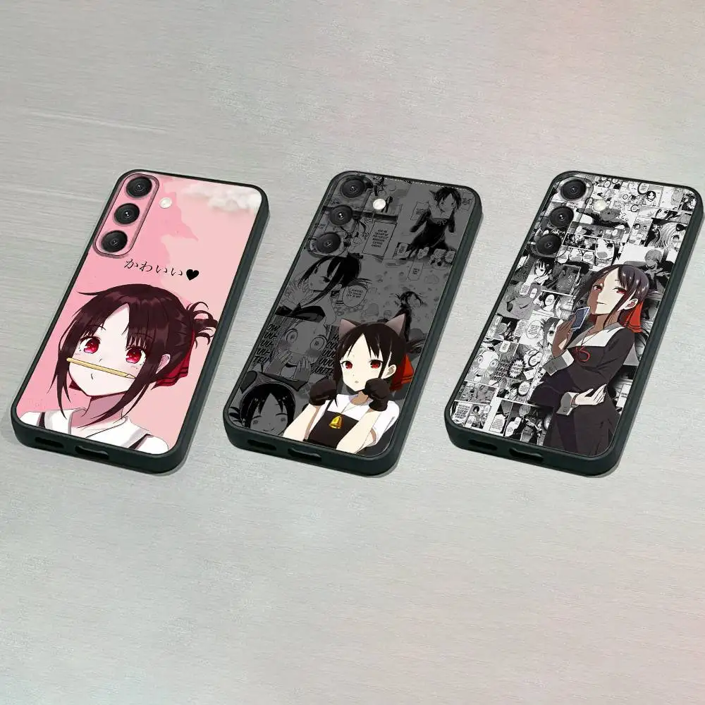 

Kaguya s-sama Phone Case For Samsung S25,S24,S23,S22,S21,S20,S10,Ultra,Plus,Lite,FE,Soft Silicone Black Cover