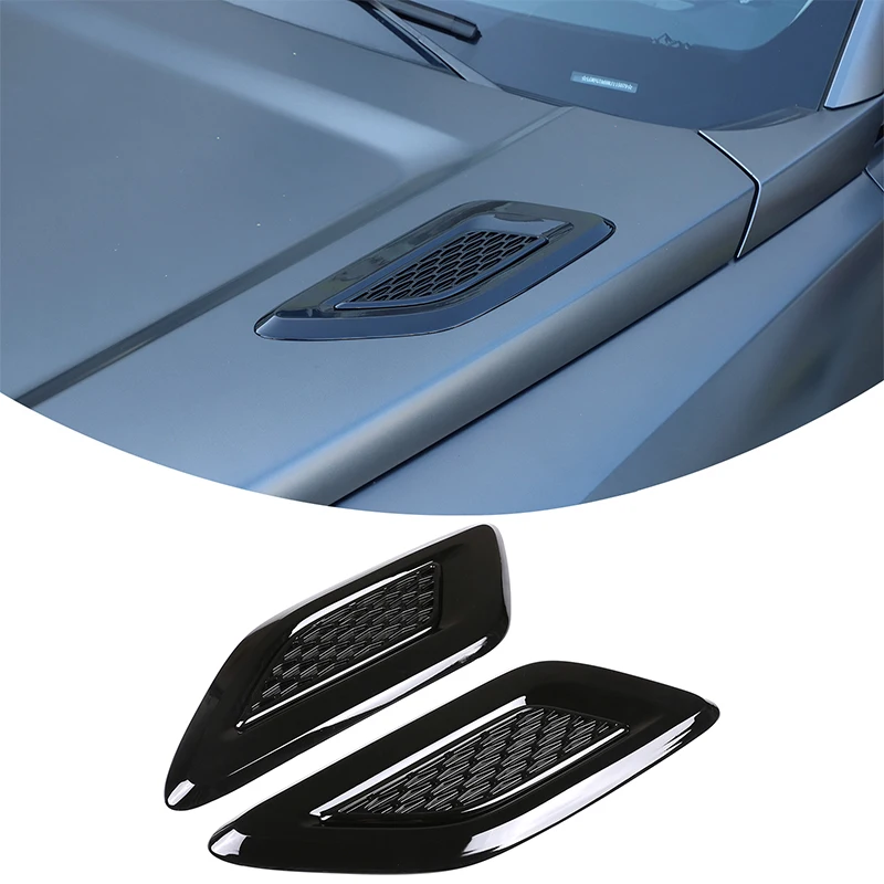 For Haval H9 2024-2026+ ABS Black Car Hood Air Vent Cover Decoration Sticker Car Modification Accessories