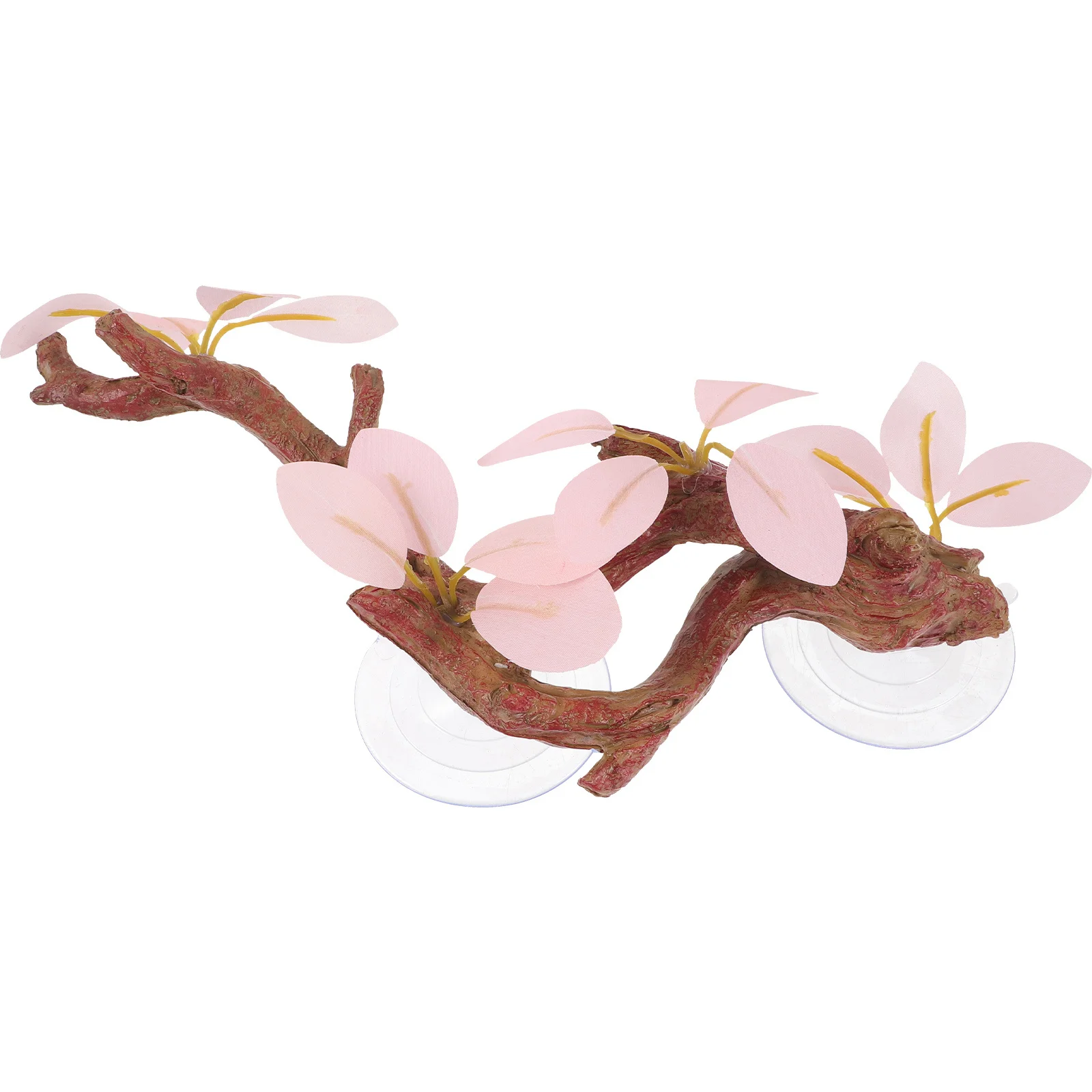 

Aquarium Resin Reptile Climbing Branch Terrarium Decor Natural Style Suction Cup Accessories Snake Lizard Frog Tank Decoration