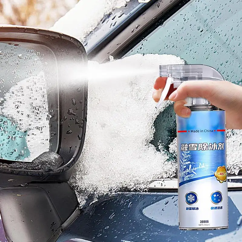 

New Car Deicer Spray Agent Windshield De-Icer Snow Melting Defrost Spray Trigger Spray 496ml Car Glass Deicer Ice Melting Spray