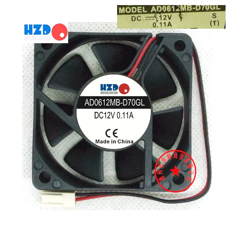 6CM 6015 12V 0.11A AD0612MB-D70GL  AD0612MB-D76GL AD0612LB D70GL AD0612HB D70GL 2Wire Cooling Fan