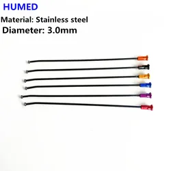 36pcs/lot E-Motorcycle spoke 21/18/17 inch stainless steel black diameter 3mm steel wire motorcycle wheel steel wire