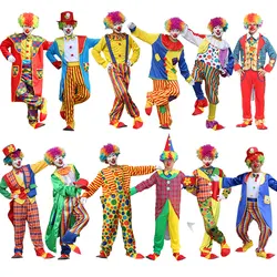 Karneval Vielfalt zeigen komische Clown Kostüm Weihnachts mann Clown Kostüm Cosplay Party Kostüm Clown Set