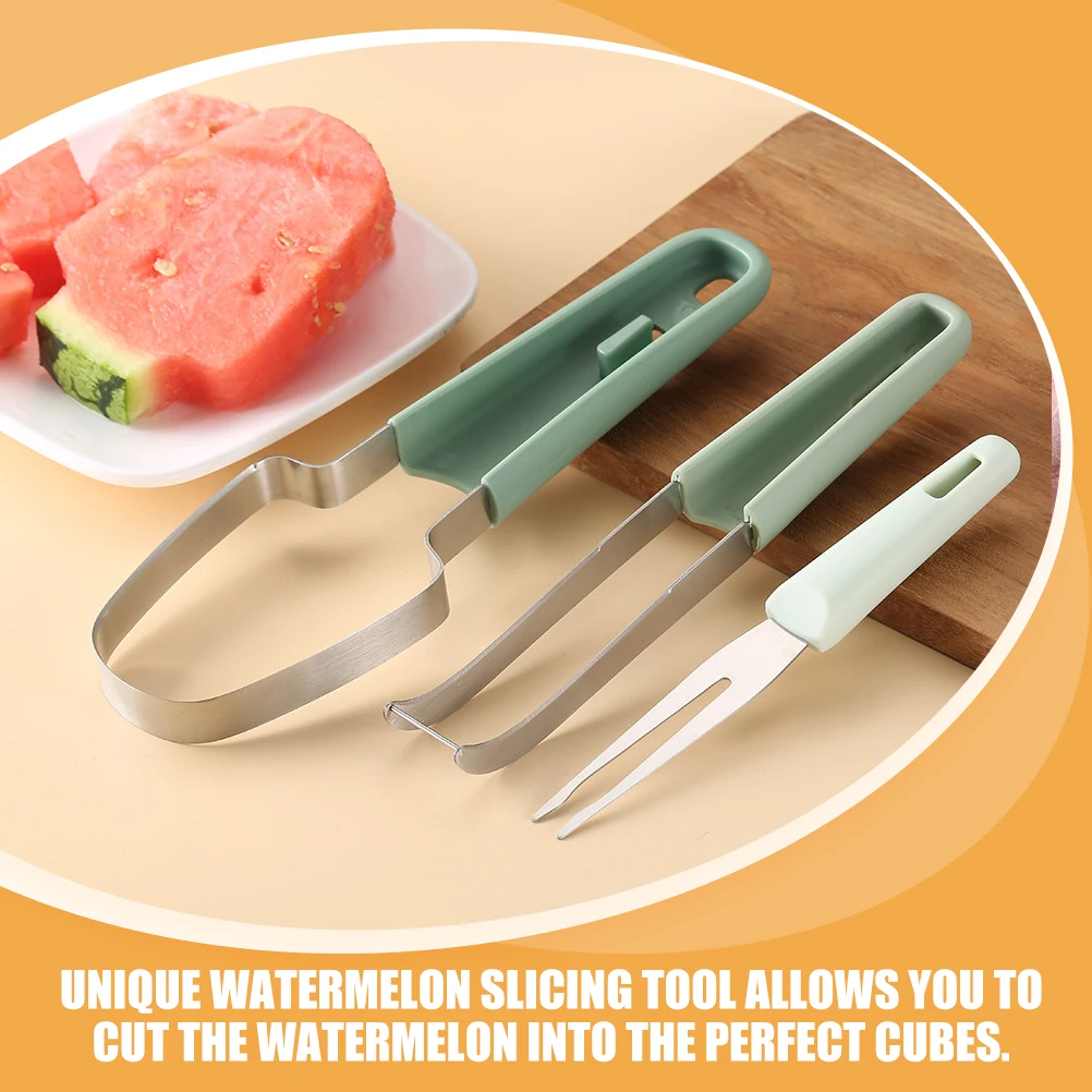 

Watermelon Cutting Steel Slicer Multifunction Watermelon Slicer Kitchen Accessory Reusable Fruit Device