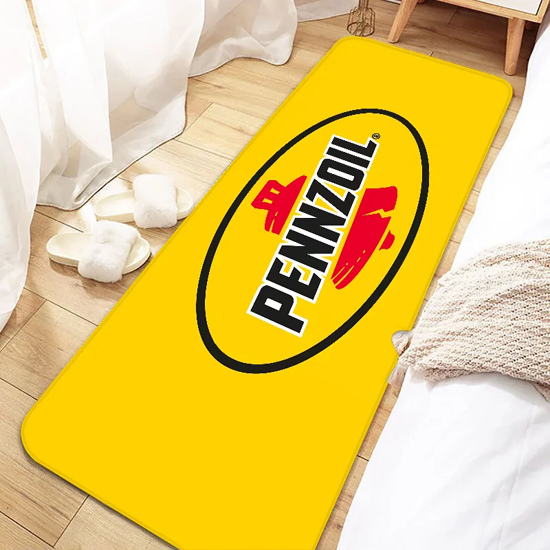 

P-pennzoils Motor Oil Door Mat Entrance Non-slip Doormat Washable Kitchen Carpet Living Room Hallway Rugs Bathroom Bath