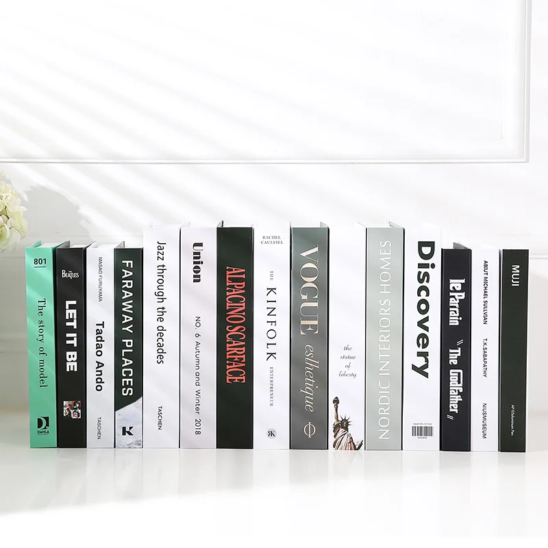 1 قطعة الكتب الزخرفية المفتوحة الفاخرة وهمية كتاب صندوق تخزين طاولة القهوة الجرف الديكور الداخلي الهدايا هي ديكور المنزل المألوف #3