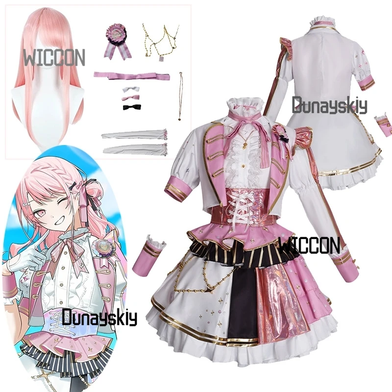 

Проект Sekai 5th: Фестиваль благодарения ‌ Акияма Мизуки ‌ Костюмы для косплея для женщин и девушек, парик, реквизит, сценический костюм, лолита, карнавал ‌