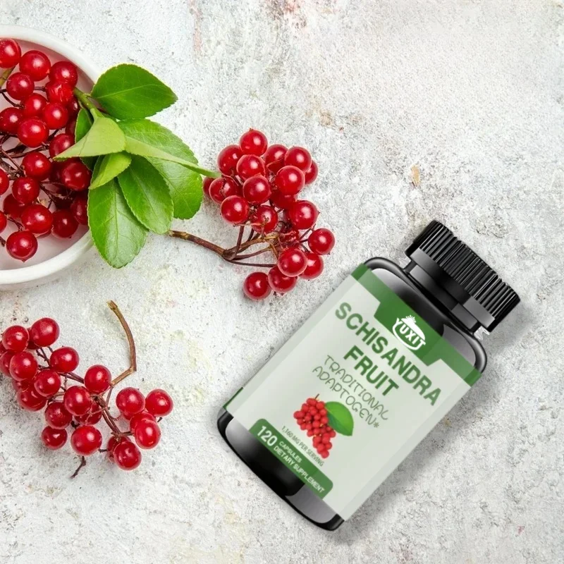 YUXIT Schizandra Berry Kruidensupplement Stressverlichting Leverondersteuning Natuurlijke ontspanning