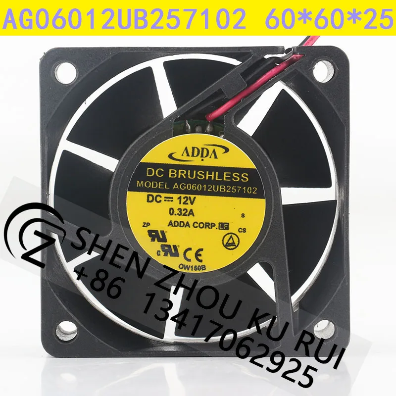

ADDA 24V 48V DC 12V 0.32A AC EC 6025 60X60X25MM 6CM dual ball chassis Power Supply High air capacity AG06012UB257102 Cooling fan