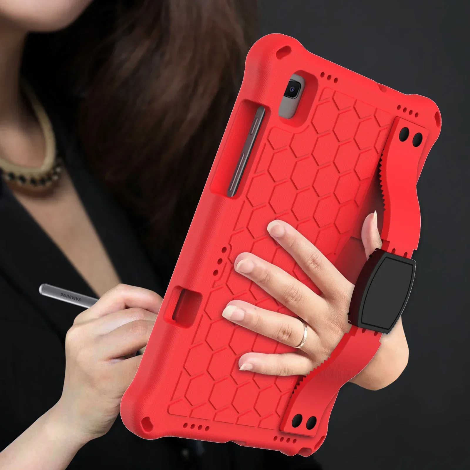 Shockproof Case For Samsung Galaxy Tab A9 Plus 11'' A8 10.5'' A7 10.4'' A9 A7 Lite 8.7" A9+ Cartoon EVA Tablet Cover With Strap