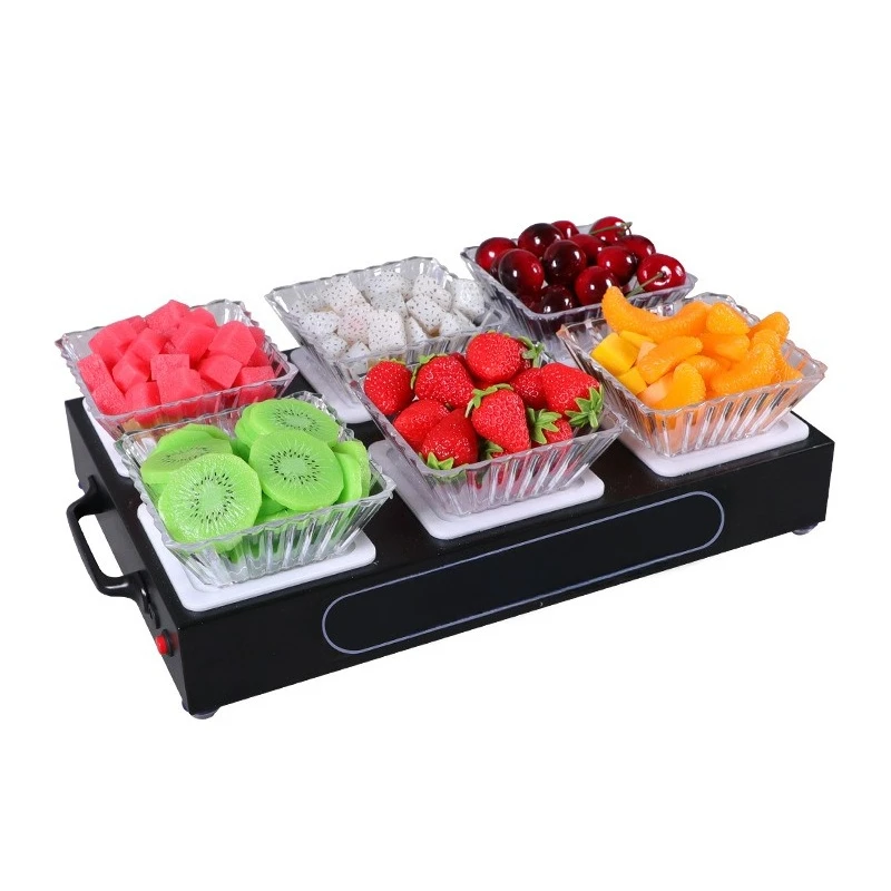 

Bar KTV Luminous Fruit Plate Nighttime Classic 4-Grid 6-Grid Snack Plate Rack