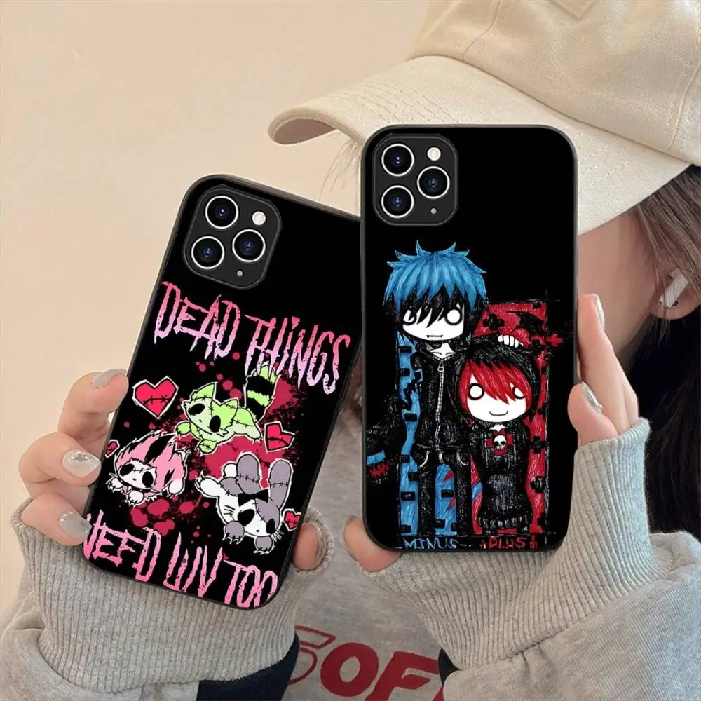 Love Black And Cute Emo Phone Case For IPhone 17/16/15/13/14 Pro Max/ 11Plus/X/Xr/Xs Max/12mini - view 3