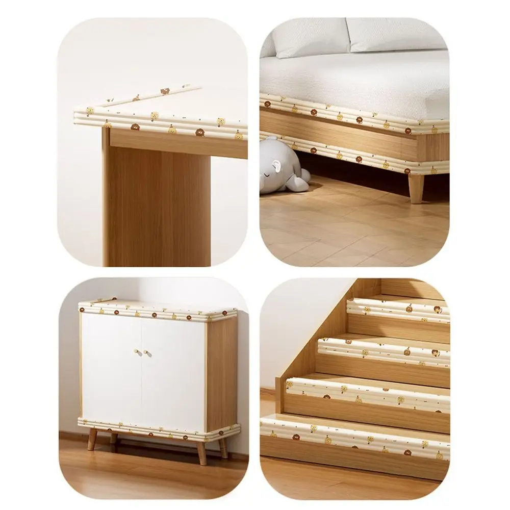2m Desk Edge Guard Strip Cartoon Thickened Wall Corner Protector Self Adhesive Waterproof Table Anti Collision Cushion