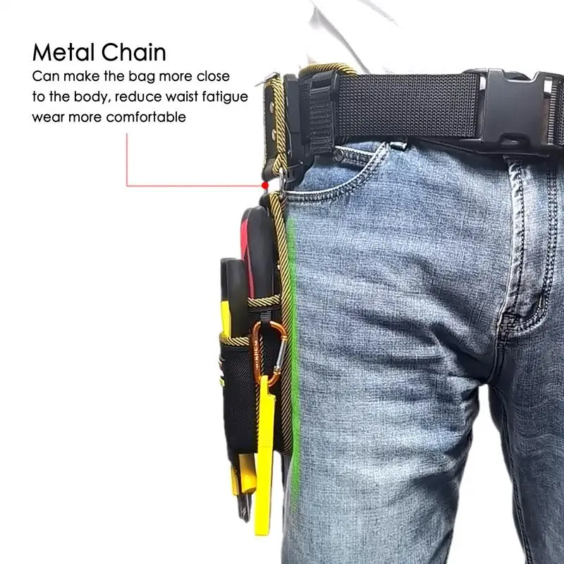 Kantong Alat Dengan Klip Sabuk Kantong Alat Kecil Dengan Klip Sabuk Organizer Kerja Tempat Utilitas Multifungsi Untuk Pekerja Konstruksi