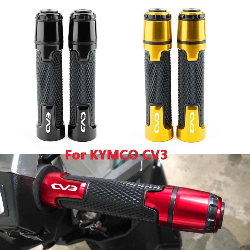 ل KYMCO CV3 حجم 7/8 ''22 مللي متر العالمي للدراجات النارية اكسسوارات التصنيع باستخدام الحاسب الآلي المطاط اليد Grips مقبض بار المقود قبضة اليد