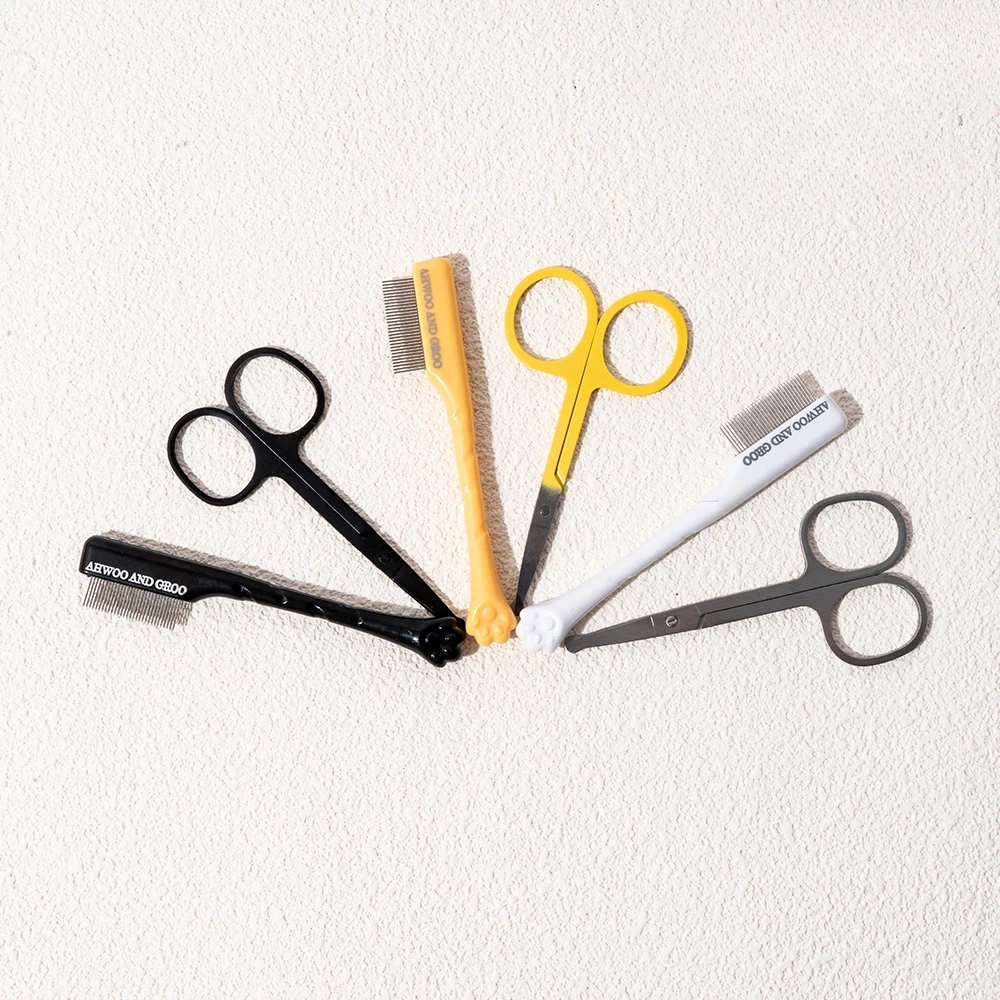 Pet Facial Cleaning Comb Set R - đánh giá và giá Trimming Scissor Set