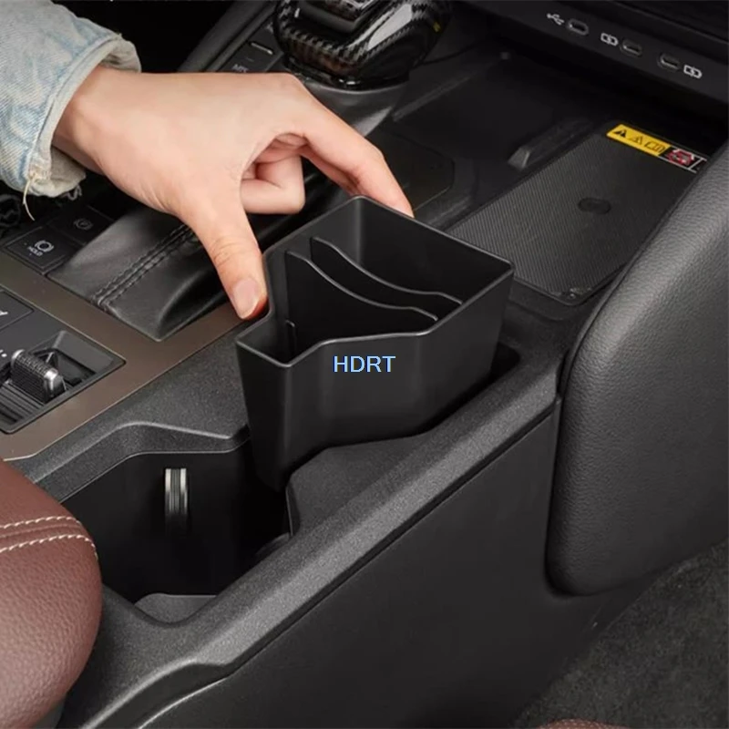 

For Toyota Land Cruiser 250 LC250 Prado 2024 + Car Styling 1pc Central Control Water Cup Holder Storage Box Cover Accessories