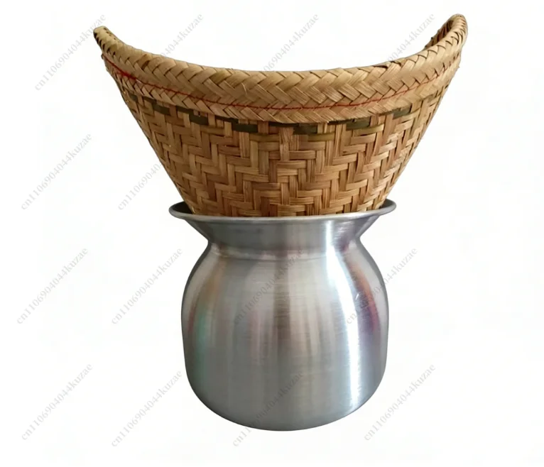 Vaporera para Arroz al Vapor y Arroz Pegajoso con Piña y Mango para Restaurante Tailandés