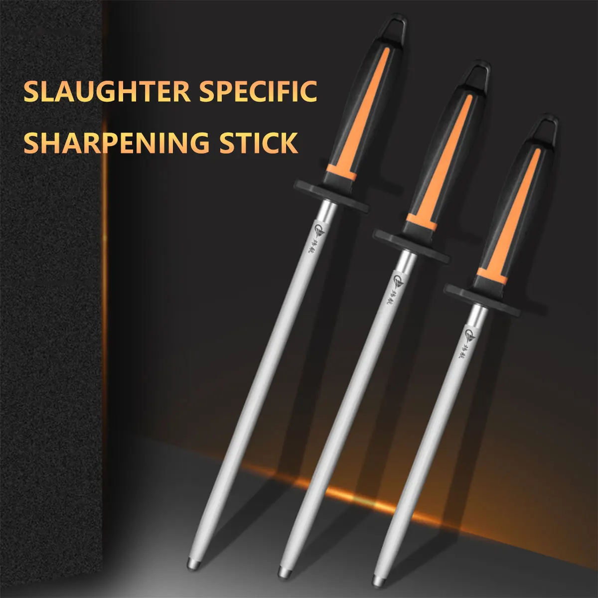 Professional Grinding Tool Stick Carbon Steel Diamond Sharpening Honing Steel Knife Sharpener Rod