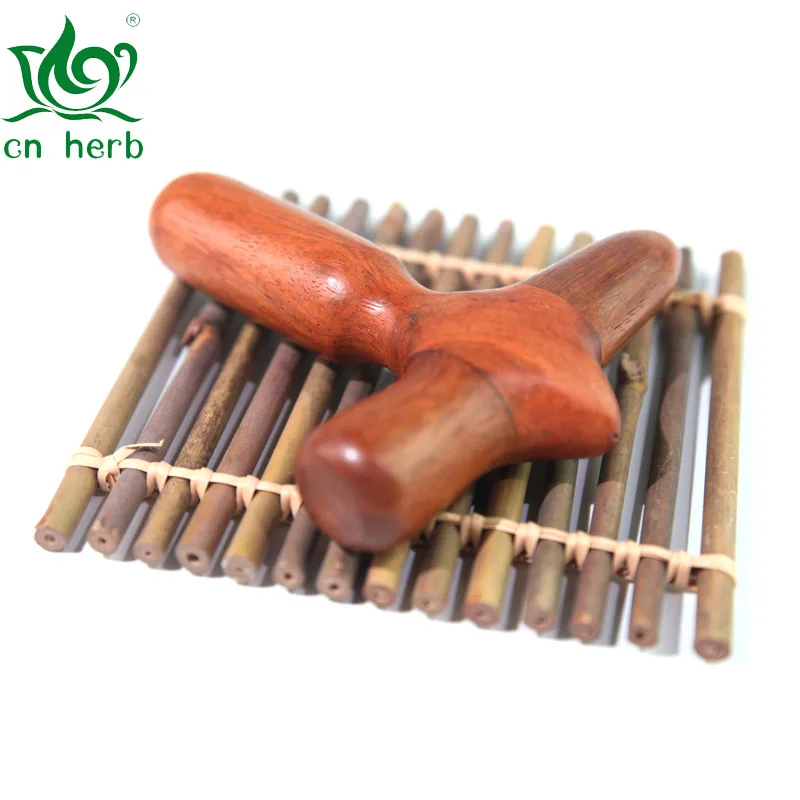 Acupuncture Stick Wooden Cross Hammer Pear Wood Open Acupoint Foot Acupoint Massage Stick Foot Massage Cone Acupoint Massager