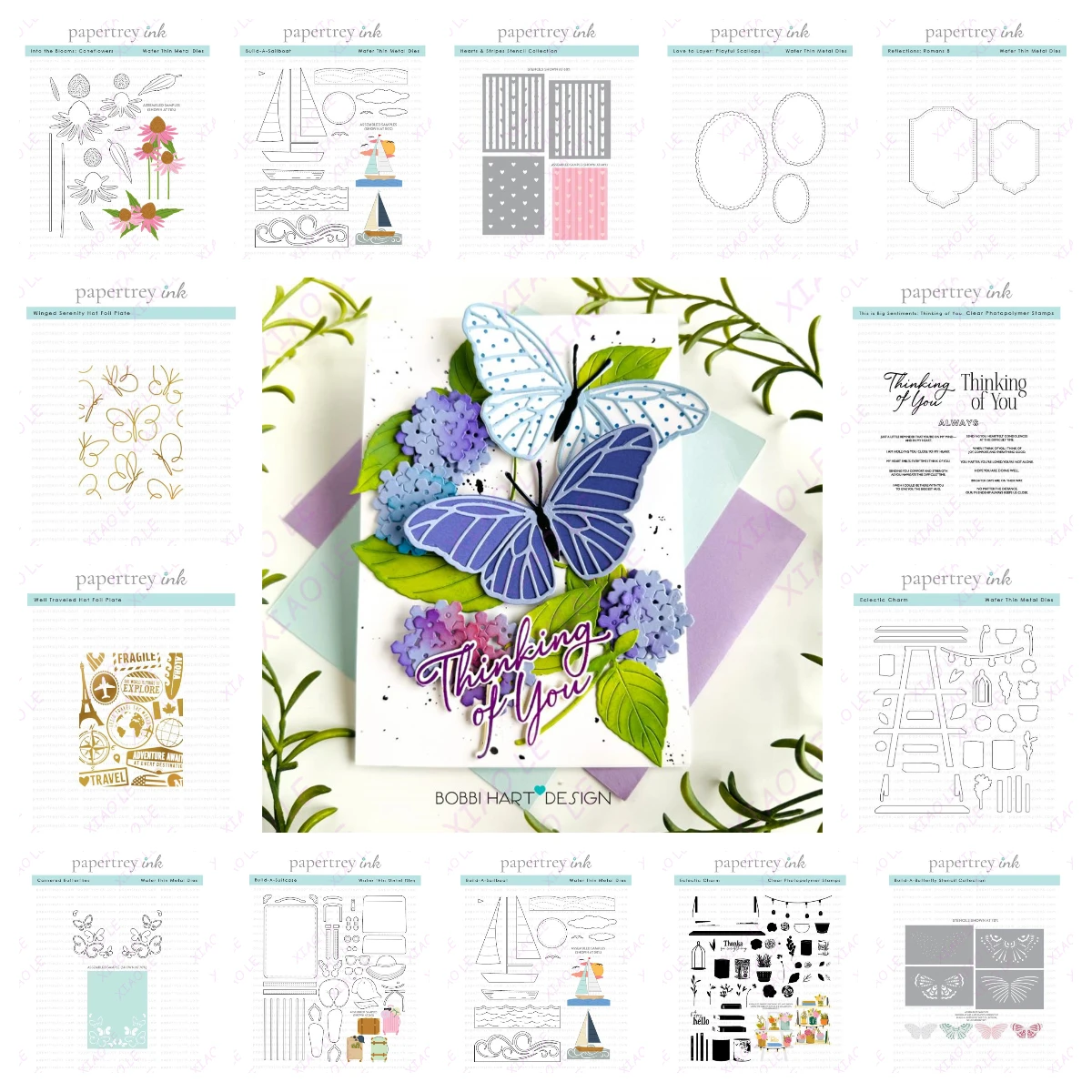 

Build-A-Suitcase Butterflies Metal Cutting Dies Stamps Stencil Hot Foil Scrapbook Embossed Paper Card Album Craft Template Cut
