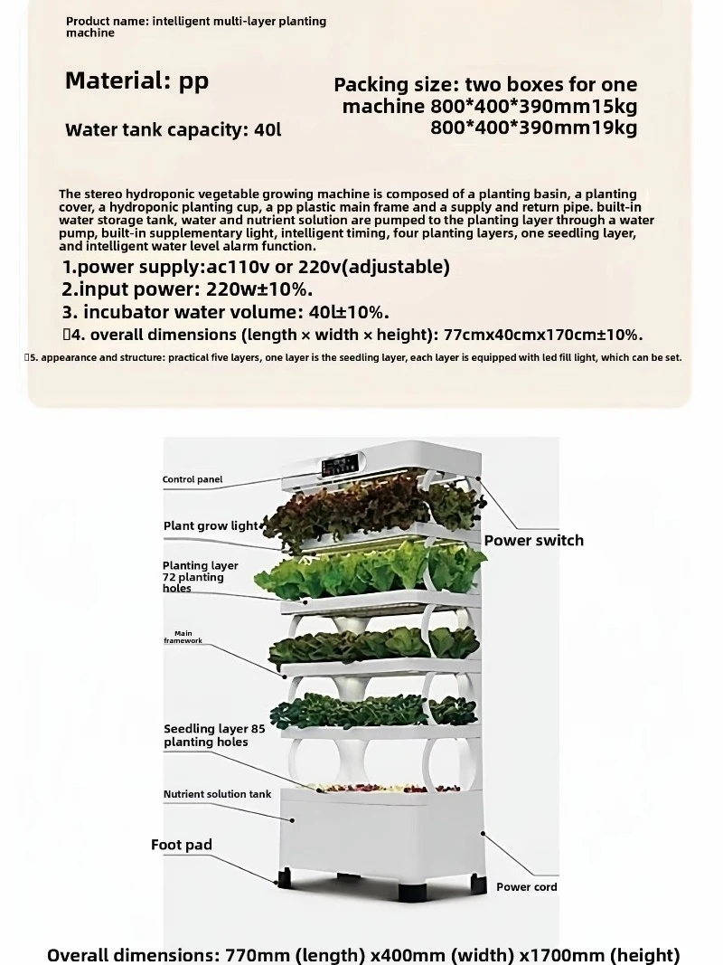 Akıllı topraksız yetiştirme ek - Vertical Planter incelemesi ve fiyatı