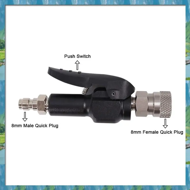 AA67-300Bar Filling Adapter Connector Chuck Quick Inflation 8Mm Male And Female Header Quick Plug B Fast-