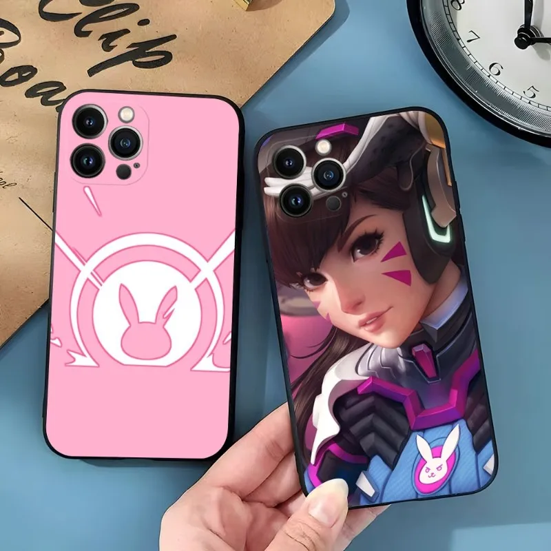 OW D.va DVA Phone Case For Iphone 13ProMax 11 14 12 Pro Max Mini Xr X Xs 7 8 6 6s Plus Funda Shell Cover