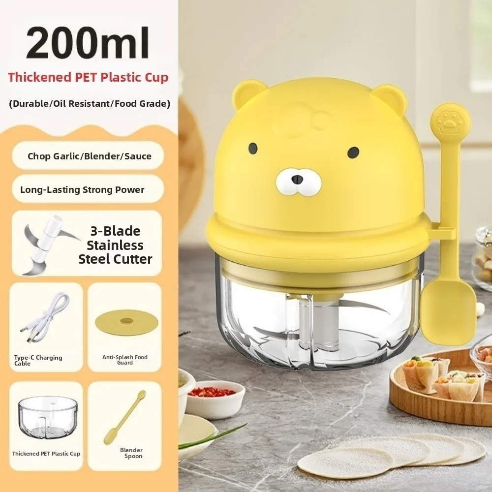 

Портативная мини-измельчитель чеснока, электрический измельчитель чеснока большой емкости, 2 в 1, беспроводной измельчитель еды, кухонный комбайн, гаджеты