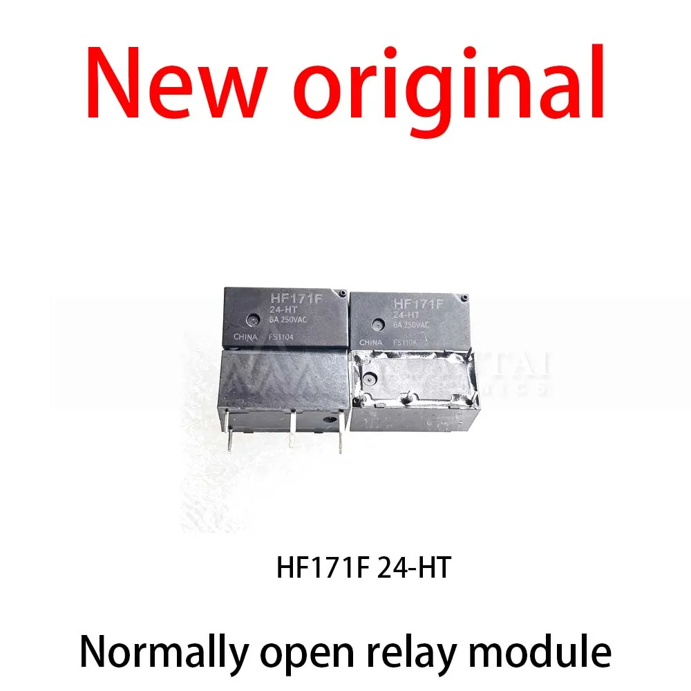 10Pcs/Lot New original HF171F 24-HT Normally open relay module