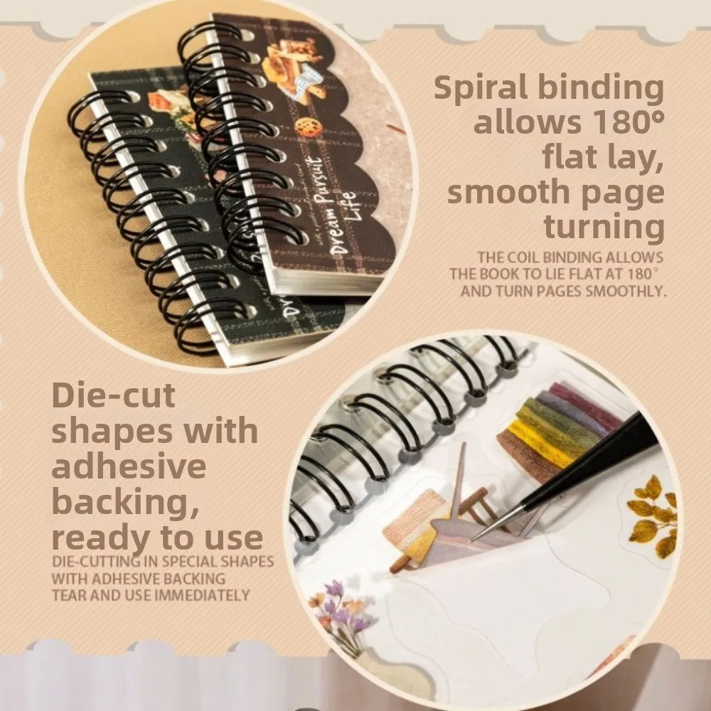 

Набор вырубных наклеек серии Dream Pursuit Life, 20 листов, для дневников, скрапбукинга, DIY, тематические материалы, декор для фоторамок из ПЭТ