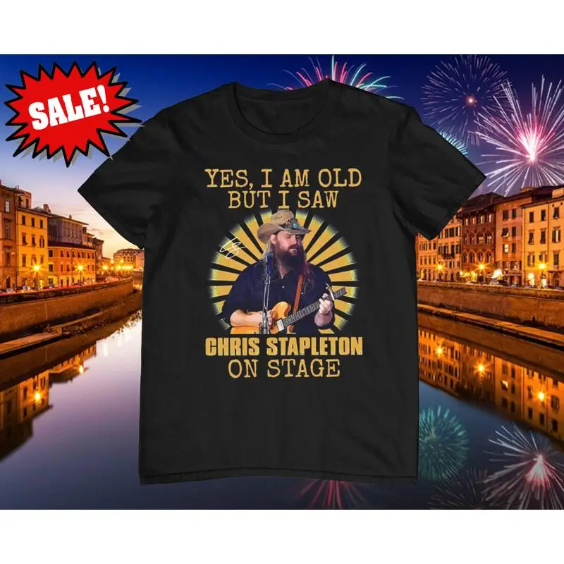 

Music Retro Yes I'M Old But I Saw Chris Stapleton On Stage Black T Shirt