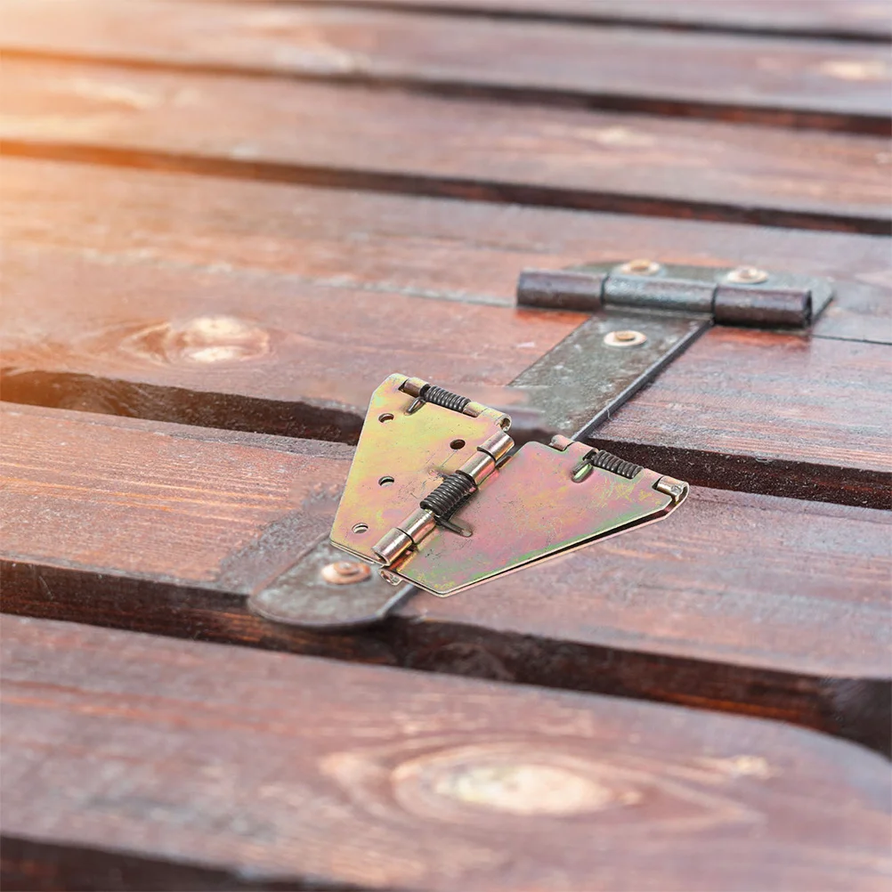 

2Pcs Folding Table Butterfly Hinges 180 Degree Leaf Hinges Heavy Duty Iron Spring Lock for Drop Leaf Tables Banquet Tables