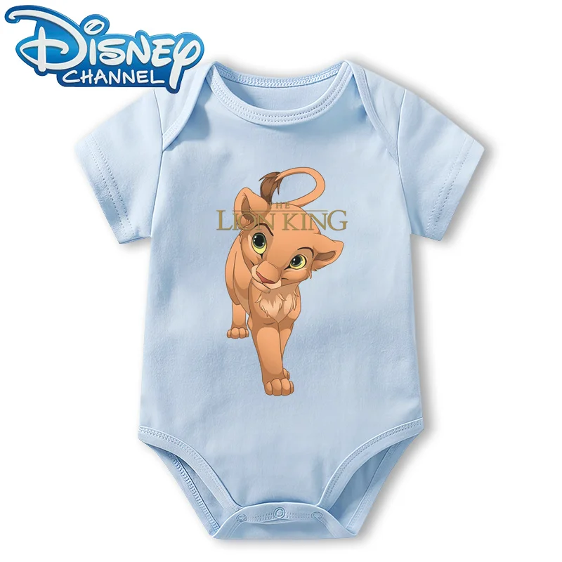 Baby Clothes Bodysuit for Newborn Infant Jumpsuit Boys Girls Disney The Lion King Short Sleeves Romper Onesies 0 To 12 Months